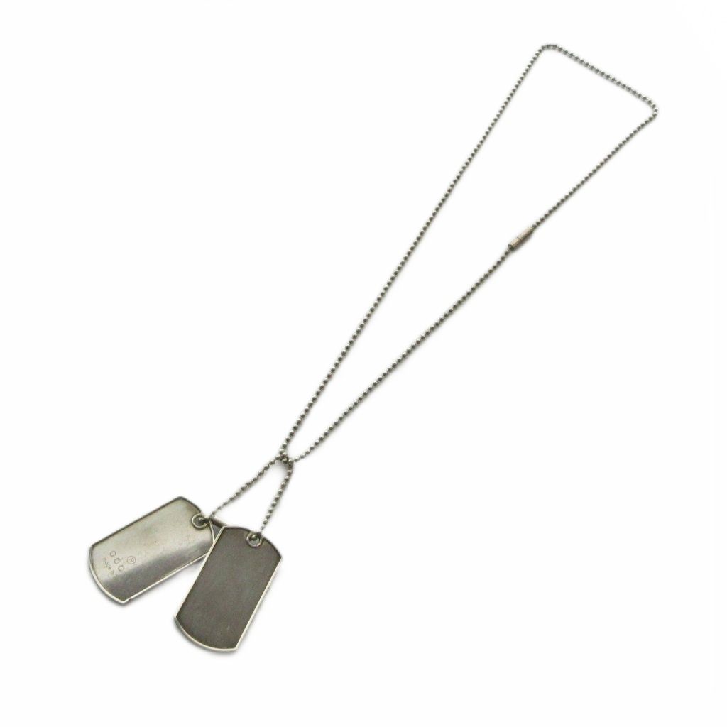 Gucci Double Dog Tag Pendant Silver — view 3