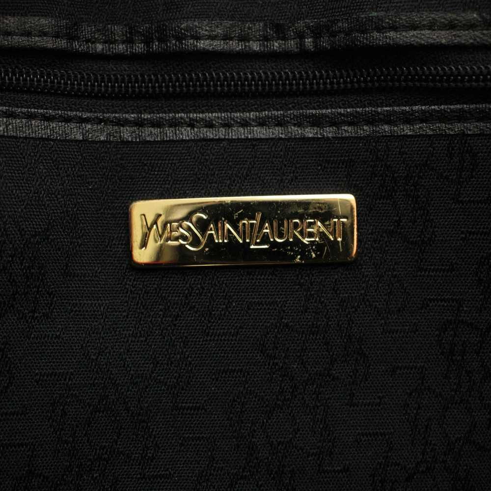 Saint Laurent Vintage Clutch Leather All Over Pattern Red Gray YT — view 5