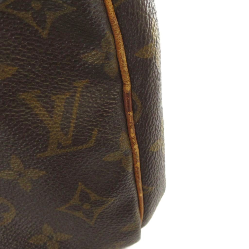 Louis Vuitton Sac Souple 35 Mini Boston Bag Monogram Leather Logo Brown — view 7