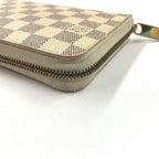 Louis Vuitton Damier Azur Zippy Organizer Zip Around Wallet White — view 6