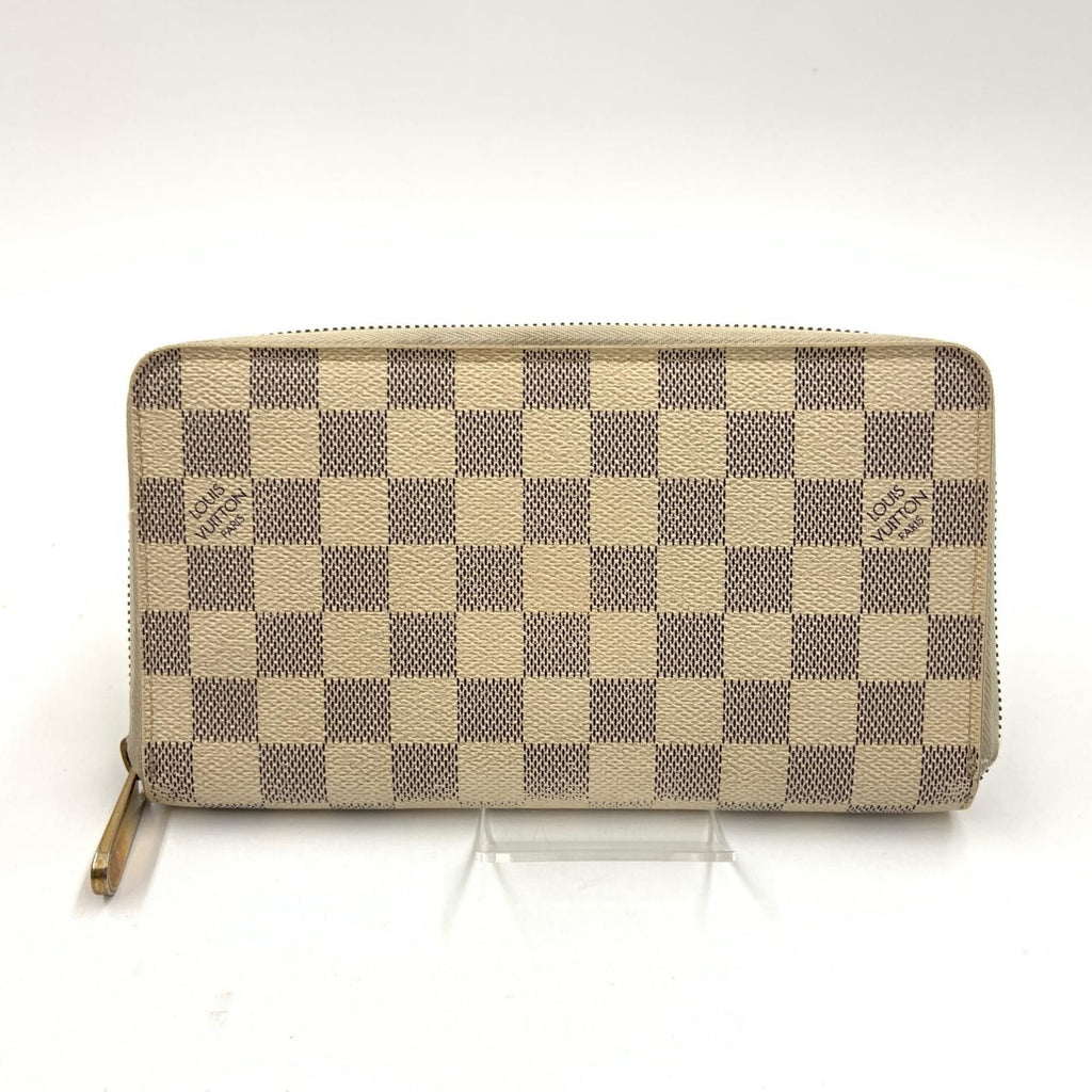 Louis Vuitton Damier Azur Zippy Organizer Zip Around Wallet White — view 2