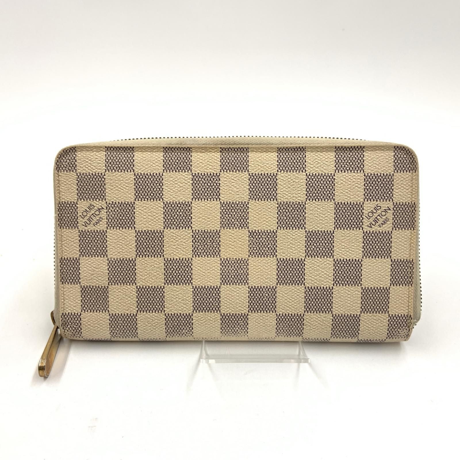 Louis Vuitton Damier Azur Zippy Organizer Zip Around Wallet White — view 2