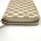 Louis Vuitton Damier Azur Zippy Organizer Zip Around Wallet White — view 4