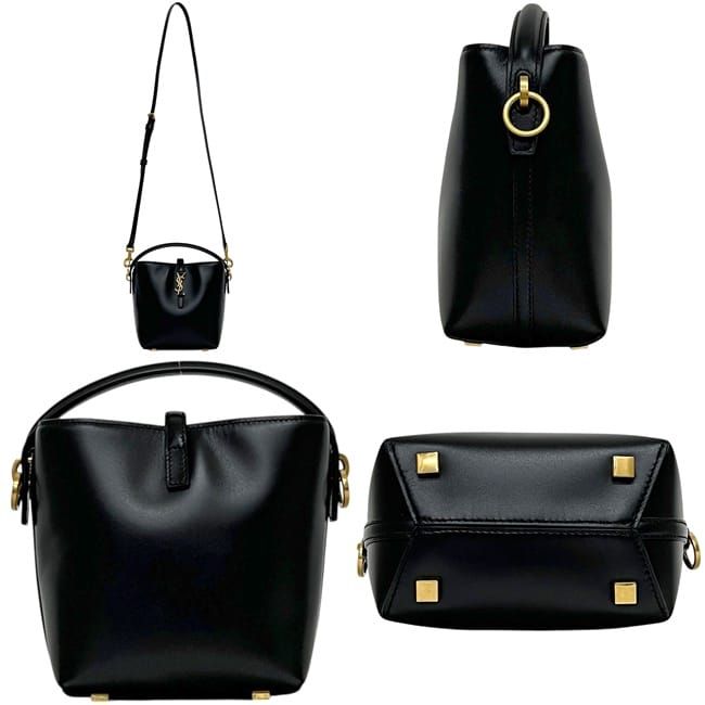 Saint Laurent Paris Shoulder Bag 37 Mini 2-Way Leather Black YSL — view 2
