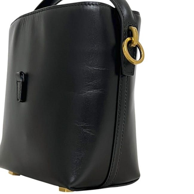Saint Laurent Paris Shoulder Bag 37 Mini 2-Way Leather Black YSL — view 9