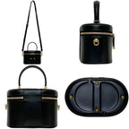 Dior Mini Vanity Shoulder Bag Leather Black — view 2