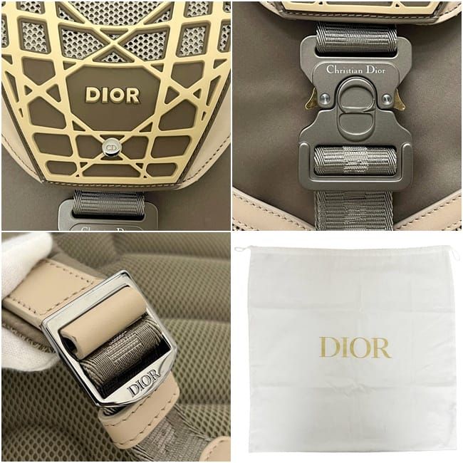 Dior Cobra Backpack Fall Collection Limited Edition 1 Nylon Rubber Khaki — view 4