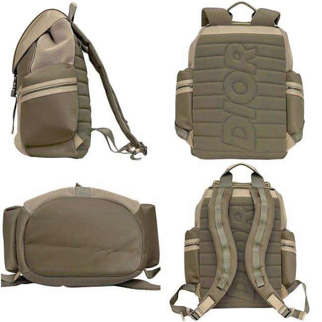 Dior Cobra Backpack Fall Collection Limited Edition 1 Nylon Rubber Khaki — view 2