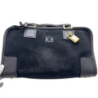 Loewe Handbag Amazona 28 Anagram Suede Leather Black — view 7