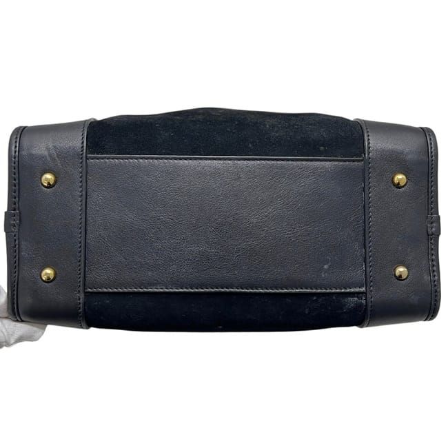 Loewe Handbag Amazona 28 Anagram Suede Leather Black — view 9