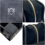 Loewe Handbag Amazona 28 Anagram Suede Leather Black — view 5