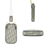 Dior Von Shoulder Chain Bag Oblique 30 Montaigne Utzq Canvas Gray CD — view 2