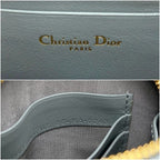 Dior Von Shoulder Chain Bag Oblique 30 Montaigne Utzq Canvas Gray CD — view 5