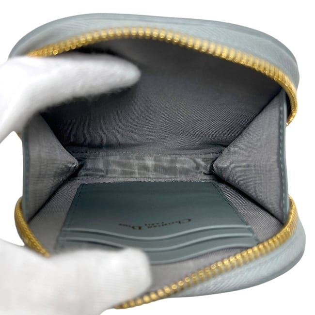 Dior Von Shoulder Chain Bag Oblique 30 Montaigne Utzq Canvas Gray CD — view 3