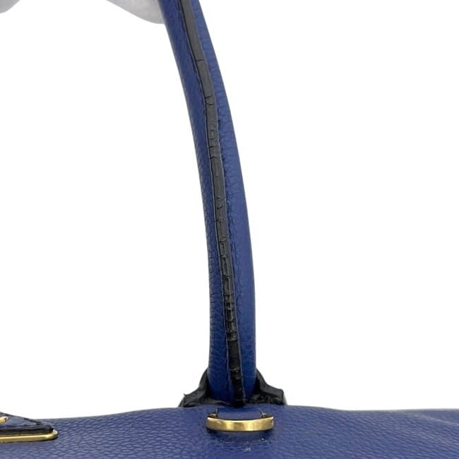 Prada 2-Way Tote Leather Blue — view 9