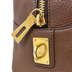 Prada Mini Boston Bag Leather Vitello Daino Brown — view 6
