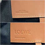 Loewe 2-Way Hammock Compact Shoulder Bag Anagram Smooth Leather Tan Brown — view 5