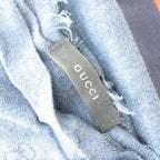 Gucci Shawl GG Navy Blue Scarf — view 6
