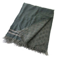 Gucci Shawl GG Fringe Khaki Scarf