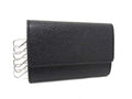 Louis Vuitton Key Case Taiga Multicles 6 Ardoise Leather 6 Silver Key Holder