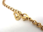 Dior Necklace CD Logo Gold Metal Rhinestone Vintage — view 3
