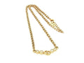 Dior Necklace CD Logo Gold Metal Rhinestone Vintage