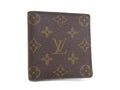 Louis Vuitton Bifold Wallet Monogram Porto Billets 6 Cult Cles Brown Leather