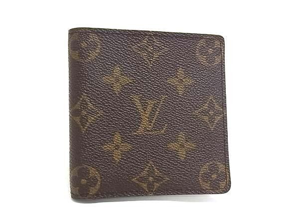 Louis Vuitton Bifold Wallet Monogram Porto Billets 6 Cult Cles Brown Leather