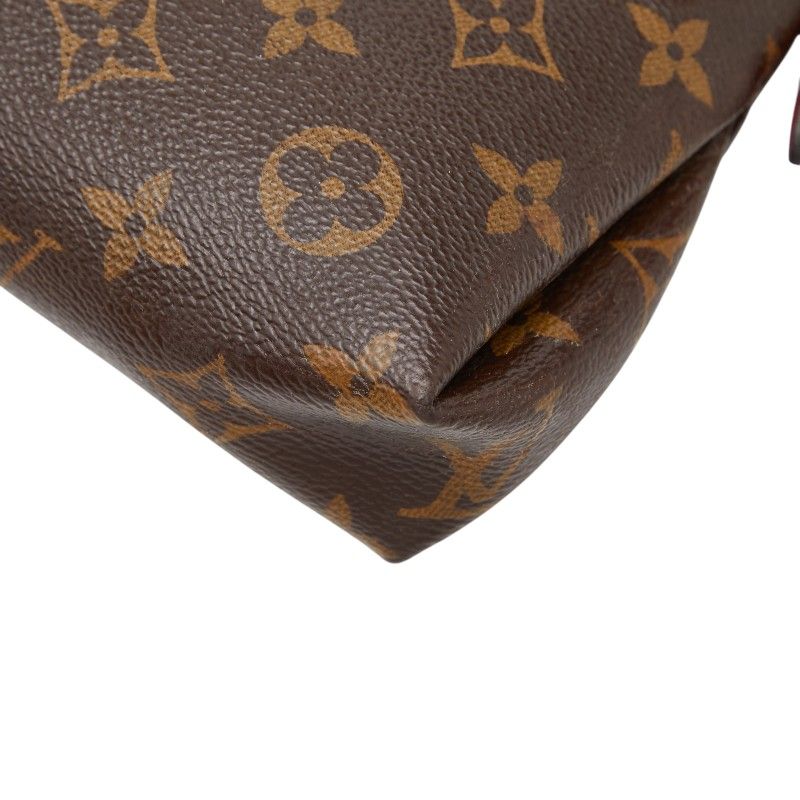 Louis Vuitton Monogram Pallas Clutch Chain 2-Way Shoulder Bag Brown Cerise — view 4