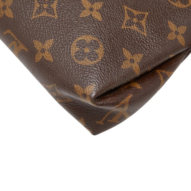 Louis Vuitton Monogram Pallas Clutch Chain 2-Way Shoulder Bag Brown Cerise — view 6