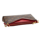 Louis Vuitton Monogram Pallas Clutch Chain 2-Way Shoulder Bag Brown Cerise — view 8