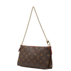 Louis Vuitton Monogram Pallas Clutch Chain 2-Way Shoulder Bag Brown Cerise — view 2
