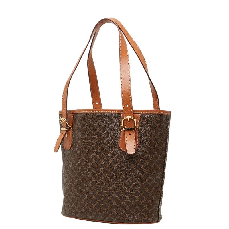 Celine Macadam Tote Bag Brown Leather — view 2