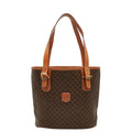 Celine Macadam Tote Bag Brown Leather