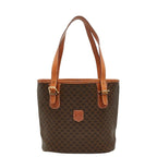 Celine Macadam Tote Bag Brown Leather