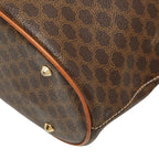 Celine Macadam Tote Bag Brown Leather — view 4