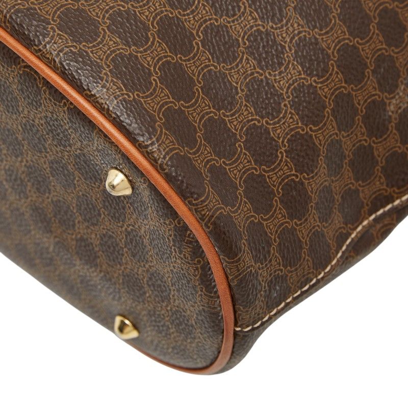 Celine Macadam Tote Bag Brown Leather — view 4