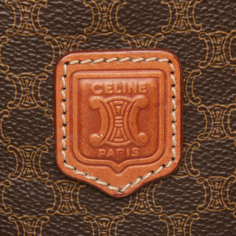 Celine Macadam Tote Bag Brown Leather — view 8