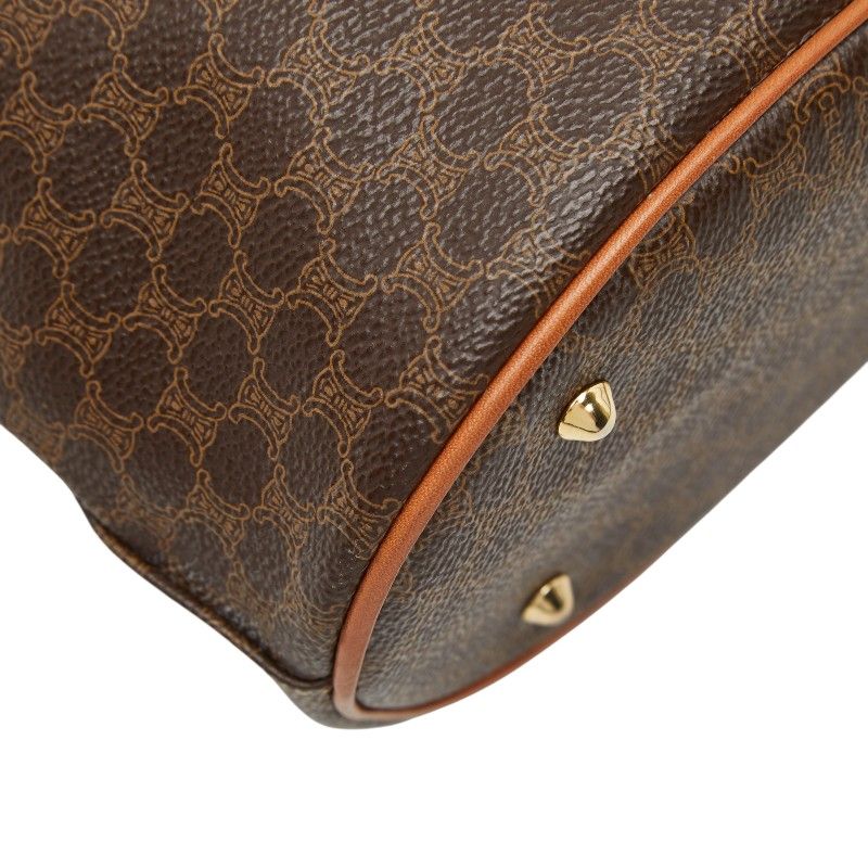 Celine Macadam Tote Bag Brown Leather — view 7
