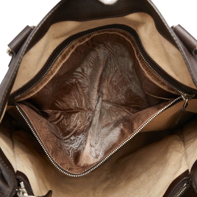 Gucci Tote Bag Brown Leather — view 8