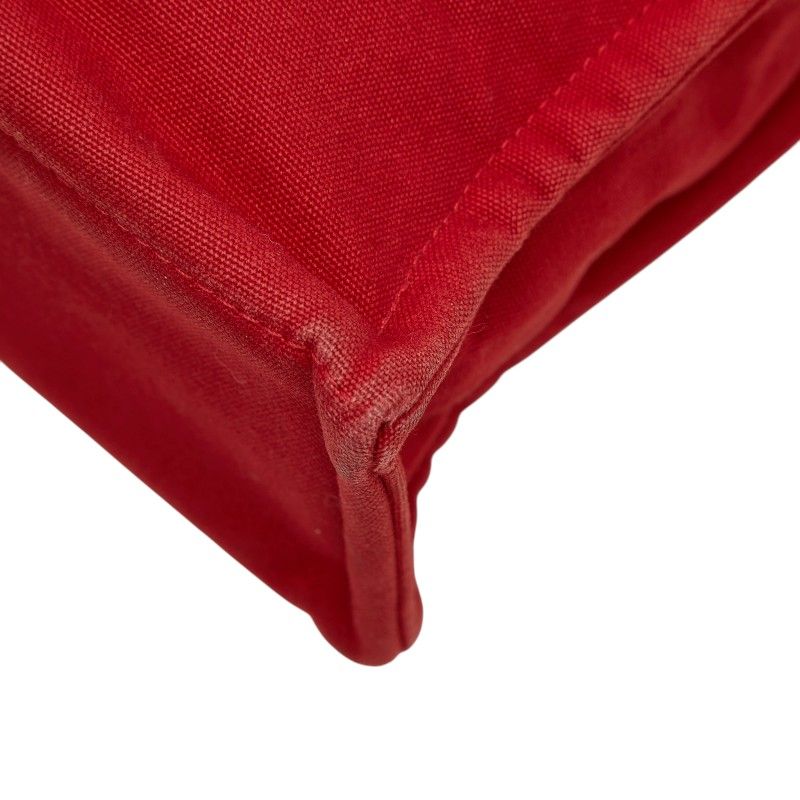 Hermes Deauville MM Tote Bag Red Cotton — view 6
