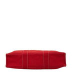 Hermes Deauville MM Tote Bag Red Cotton — view 3