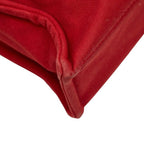 Hermes Deauville MM Tote Bag Red Cotton — view 7