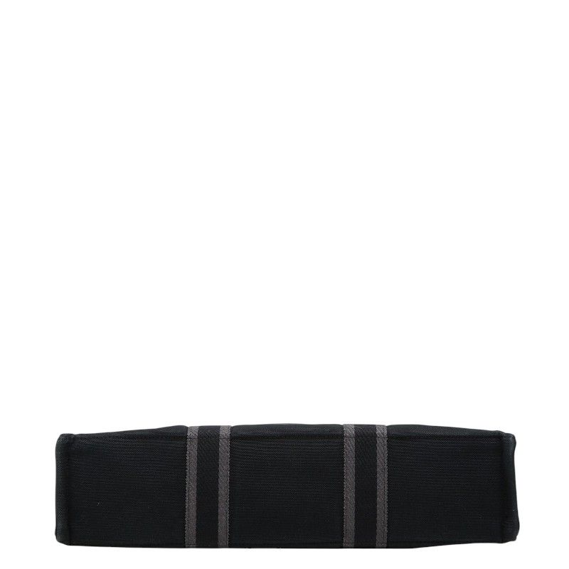 Hermes Fourre Tout MM Tote Bag Black Gray Cotton — view 3