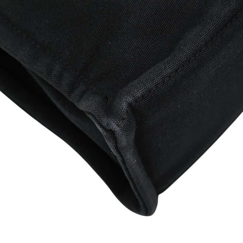 Hermes Fourre Tout MM Tote Bag Black Gray Cotton — view 7