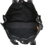 Hermes Fourre Tout MM Tote Bag Black Gray Cotton — view 8