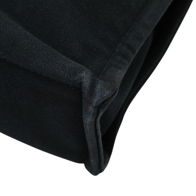 Hermes Fourre Tout MM Tote Bag Black Gray Cotton — view 4