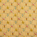 Hermes Carre 45 Handkerchief Scarf Yellow Multicolor Silk — view 2