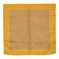 Hermes Carre 45 Handkerchief Scarf Yellow Multicolor Silk