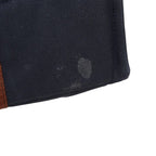 Hermes Fourre Tout MM Tote Bag Navy Brown Cotton — view 8